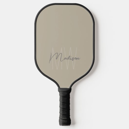 Aangepast modern monogram pickleball paddle (Voorkant)
