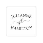 Aangepast modern monogram rubberstempel (Afrduk)