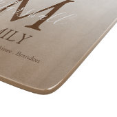 Aangepast modern monogram snijplank (Hoek)