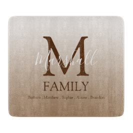 Aangepast modern monogram snijplank