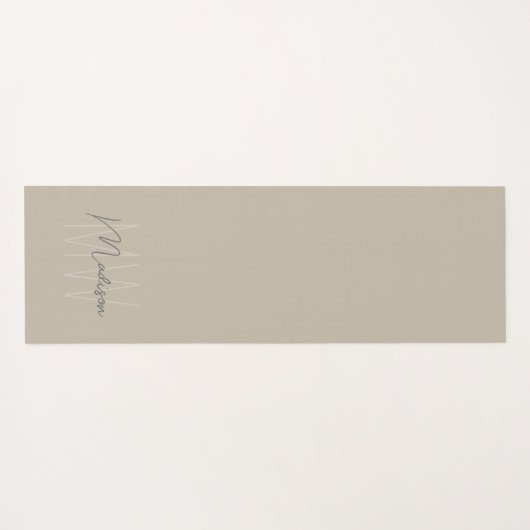 Aangepast modern monogram yogamat (Achterkant (horizontaal))