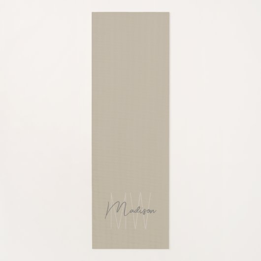 Aangepast modern monogram yogamat (Voorkant)