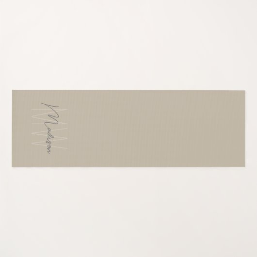 Aangepast modern monogram yogamat (Voorkant (horizontaal))