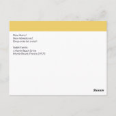 Aangepast Modern Nieuw Thuisadres Verplaatst Briefkaart (Achterkant)