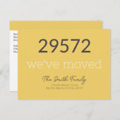 Aangepast Modern Nieuw Thuisadres Verplaatst Briefkaart (Voorkant / Achterkant)