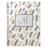 Aangepast modern notebookTaupe Grey Swish Notitieboek (Voorkant)