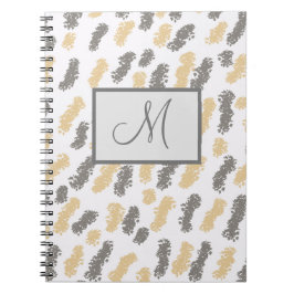 Aangepast modern notebookTaupe Grey Swish Notitieboek