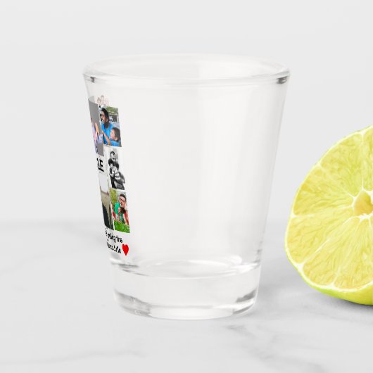 Aangepast modern Oom 8 Foto Collage Shot Glas (Rechts)