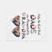 Aangepast modern opa 9 fotocollage fleece deken (Voorkant (Horizontaal))