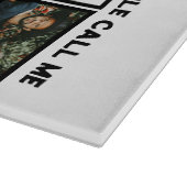 Aangepast modern opa Papo 8 fotocollage Snijplank (Hoek)