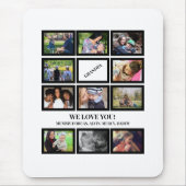 Aangepast modern opa vaders Dag 11 Fotocollage Muismat (Voorkant)