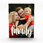 Aangepast, modern, oud rendy script voor familie fotoblokken (Voorkant)