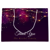 Aangepast modern Paars goud Bedankt kerstcadeau Groot Cadeauzakje (Voorkant)