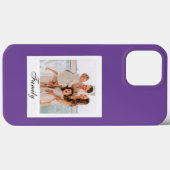 aangepast modern paars iPhone Case (Achterkant (horizontaal))