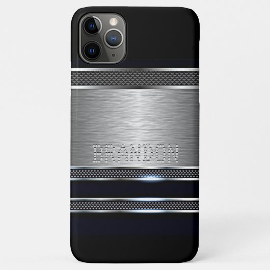 Aangepast modern patroon met kleine metalen strepe Case-Mate iPhone case (Achterkant)