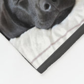 Aangepast modern Pet Memorial 6 Foto Collage Fleece Deken (Hoek)