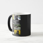 Aangepast modern Pet Memorial 6 Foto Collage Magische Mok (Voorkant links)