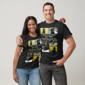 Aangepast modern Pet Memorial 6 Foto Collage T-shirt (Unisex)