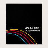 Aangepast modern professioneel Visitekaartje (Buitenkant ongevouwen)