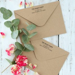 Aangepast modern retouradres  zelfinktende stempel