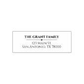 Aangepast modern retouradres zelfinktende stempel (Design)