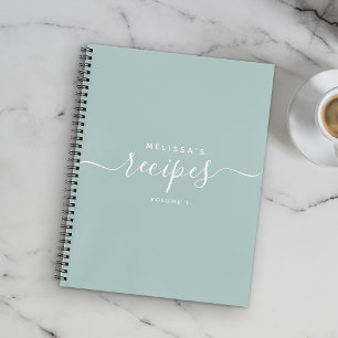 Aangepast modern, robuust blauw, elegant script on notitieboek