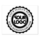 Aangepast modern rond bedrijfslogo groot rubberstempel (Afrduk)