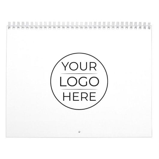 Aangepast modern rond bedrijfslogo kalender (Hoes)