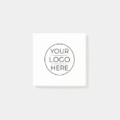 Aangepast modern rond bedrijfslogo post-it® notes (Voorkant)