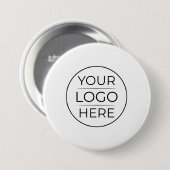 Aangepast modern rond bedrijfslogo ronde button 7,6 cm (Voorkant /achterkant)