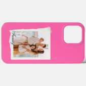 aangepast modern roze iPhone Case (Achterkant (horizontaal))