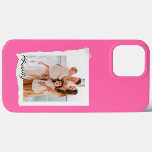 aangepast modern roze  iPhone Case (Achterkant (horizontaal))