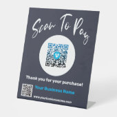 Aangepast modern salaris hier reclamebord met voetstuk (Voorkant)