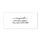 Aangepast modern schrift adresstempel rubberstempel (Afrduk)