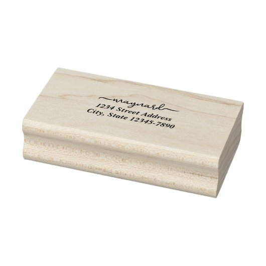 Aangepast modern schrift adresstempel rubberstempel (Stempel)