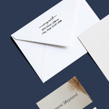 Aangepast modern schrift adresstempel