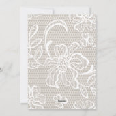 Aangepast modern script kantpatroon boom Kerstmis Feestdagenkaart (Achterkant)