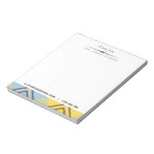 Aangepast modern script naam E-mail Tel Pset Tarta Notitieblok (Linkerzijde)