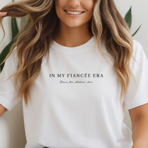 Aangepast modern script verloofde verloofd tijdper Tri-Blend shirt