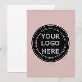 Aangepast modern, stijlvol en elegant kaart (Voorkant / Achterkant)