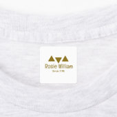 Aangepast modern strijklabel op kleding labels (Aangebracht)