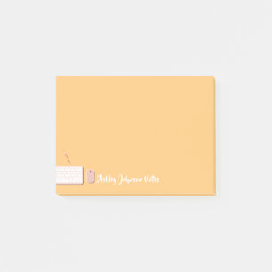 Aangepast modern toetsenbordontwerp post-it® notes