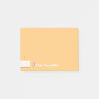 Aangepast modern toetsenbordontwerp post-it® notes