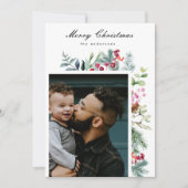 Aangepast modern traditioneel feestelijk kerstfees feestdagenkaart (Voorkant)