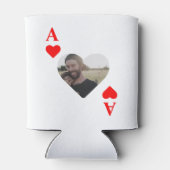 Aangepast, modern, uniek pokerfotomonogram blikjeskoeler (Achterkant)