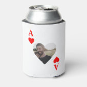 Aangepast, modern, uniek pokerfotomonogram blikjeskoeler (Blikje Achterkant)