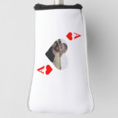 Aangepast, modern, uniek pokerfotomonogram golfheadcover (Draai 90)