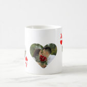 Aangepast, modern, uniek pokerfotomonogram koffiemok (Center)