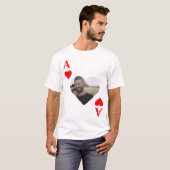 Aangepast, modern, uniek pokerfotomonogram t-shirt (Voorkant volledig)