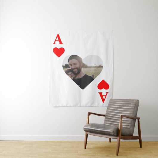 Aangepast, modern, uniek pokerfotomonogram wandkleed (In situ)